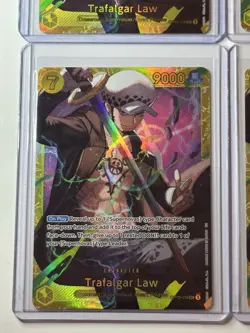 Trafalgar Law OP10-119 The Best Vol. 2 Premium Booster 4 Foil Card Play Set Lot - Image 4