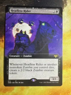 Headless Rider (Extended Art) Innistrad: Crimson Vow Regular Near Mint MTG - Image 2