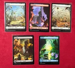 1x Plains Island Swamp Mountain Forest - Full Art - Bloomburrow BLB MTG Land Lot - Image 1