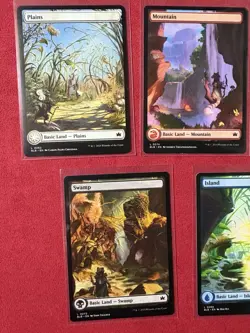 1x Plains Island Swamp Mountain Forest - Full Art - Bloomburrow BLB MTG Land Lot - Image 2