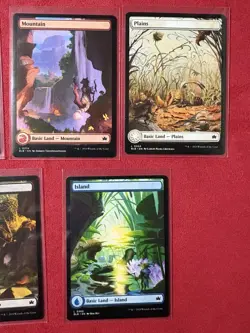 1x Plains Island Swamp Mountain Forest - Full Art - Bloomburrow BLB MTG Land Lot - Image 3