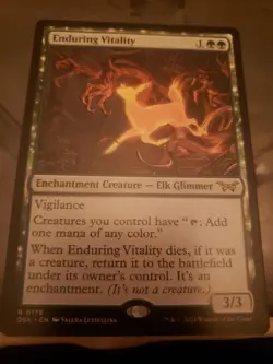 MTG DUSKMOURN HOUSE OF HORROR ENDURING VITALITY RARE - Image 1