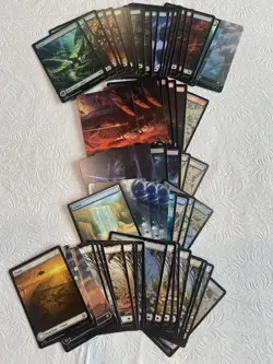 Magic: The Gathering Full Art Land Lot - Forest,Mountain,Swamp,Plains,Island-65 - Image 1