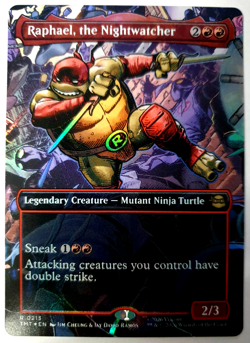 Raphael, the Nightwatcher - FOIL Borderless Rare - MTG TMNT - 0213 NM - Image 1