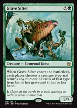 MTG Grave Sifter, Moderate Play, English Commander Anthology - Image 1