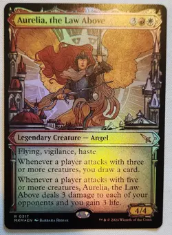 MTG Magic [x1] Aurelia, the Law Above [x1] FOIL SHOWCASE 0317 Karlov Manor M/NM - Image 1