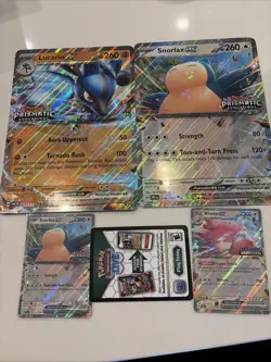 Pokemon TCG Snorlax EX 076/131 Prismatic Stamp, Blissey EX 134/167 Stamped NM - Image 1