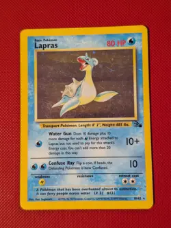 Pokemon TCG - Lapras - 10/62 Holo - Fossil LP - Image 1
