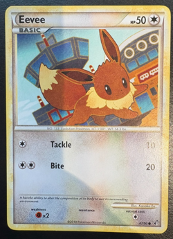 Pokemon Eevee TCG Undaunted Card 47/90 Regular Rare MP - Image 1