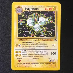 Magneton 26/62 Fossil - Non Holo Rare-Pokemon TCG Vintage WOTC LP - Image 1