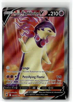 Hisuian Typhlosion V ⭐ 169/189 Holo Rare Ultra Astral Radiance 2022 Pokemon NM - Image 1