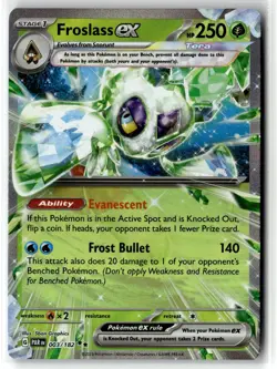 Froslass ex ⭐ 003/182 Holo Double Rare Paradox Rift 2023 Pokemon NM - Image 1