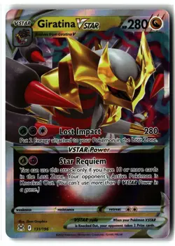 Giratina VSTAR ⭐ 131/196 Holo Rare VSTAR Lost Origin 2022 Pokemon NM - Image 1