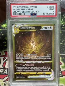 Pokemon TCG Arceus VSTAR Crown Zenith GG70/GG70 Secret Rare PSA 9 - Image 1