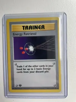 Pokemon Base 81/102- 1st Edition Energy Retrieval - NM - Image 3