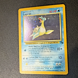 Vintage Lapras (10/62) Fossil Holo Rare Unlimited - Pokemon WOTC 1999 - Image 2