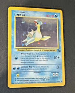 Vintage Lapras (10/62) Fossil Holo Rare Unlimited - Pokemon WOTC 1999 - Image 4