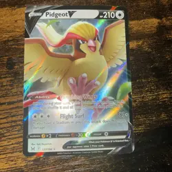 Pokemon TCG Pidgeot V 137/196 Swsh11: Lost Origin Full Art Ultra Rare Holo - Image 1