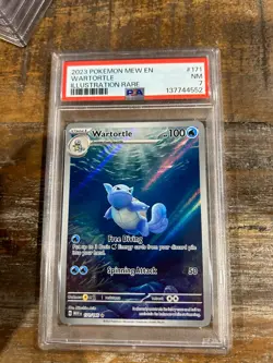 POKEMON 2023 Mew En 151 Illustration Rare WARTORTLE #171 PSA 7 RAR E - Image 1