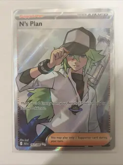 N's Plan 163/086 Ultra Rare Pokemon Black Bolt English Pack Fresh MINT - Image 1