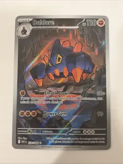 Boldore 128/086 Illustration Rare IR 2025 Pokemon TCG “White Flare” - Image 1