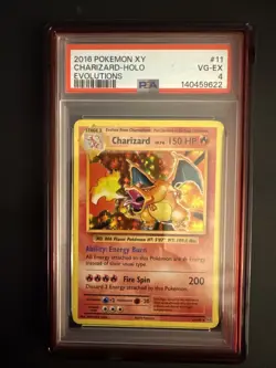 2016 POKEMON XY CHARIZARD HOLO EVOLUTIONS #11 PSA 4 - Image 1