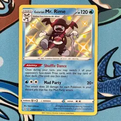Galarian Mr. Rime SV021/SV122 Baby Shiny Holo Pokemon Shiny Fates - ENG - Image 2