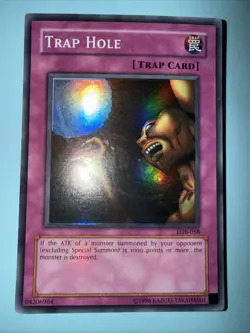 Trap Hole - LOB-058 - Super Rare - Unlimited Edition - Yugioh! - Image 1