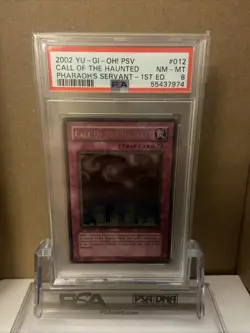 PSA 8 MINT 2002 YU-GI-OH! PSV Call of the Haunted Pharaoh's Servant 1st Edition - Image 1
