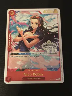 NICO ROBIN - One Piece OP01-017 - PROMO - Store Championship Participation Pack - Image 1