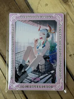 One Piece CCG Goddess Yamato Metal Card - Shopping Cart Spicy Lollipop - Image 1