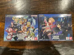 Union Arena Sword Art Online Booster Box Vol 1 & 2 w/ Sleeved Booster Sealed - Image 2