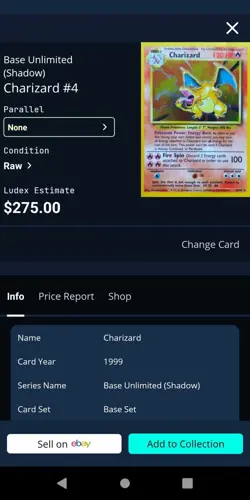 Charizard Pokemon Card Nearly Mint GAMEFREAK 1999 Wizard - Image 1