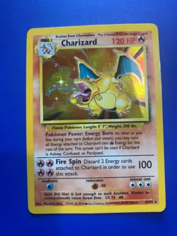 Charizard Pokemon Card Nearly Mint GAMEFREAK 1999 Wizard - Image 2