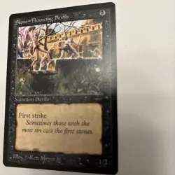 MTG Stone-Throwing Magic the Gathering Arabian Nights Card - Image 3