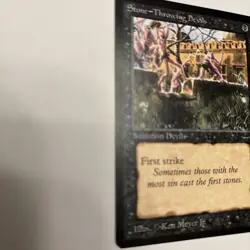 MTG Stone-Throwing Magic the Gathering Arabian Nights Card - Image 4