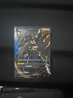 Gundam Card Game Unicorn Gundam 02 Banshee (Destroy Mode) LR+ GD01-003 - Image 1