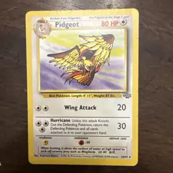 Pidgeot 24/64 Jungle Rare Pokemon Card Non-Holo LP 1999 Wizards TCG - Image 1