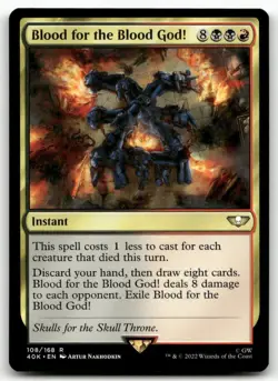 Blood for the Blood God! 108 MTG Warhammer NM X1 - Image 1