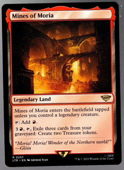Mines of Moria 0257 Non Foil Rare Lord of the Rings MTG Near Mint - Image 1