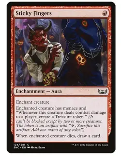 NM Sticky Fingers, MTG, Streets of New Capenna, Magic the Gathering, 124 - Image 1