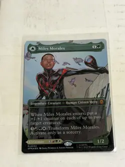 Miles Morales (0234) (Borderless) MTG Marvel's Spider-Man Foil - Image 2