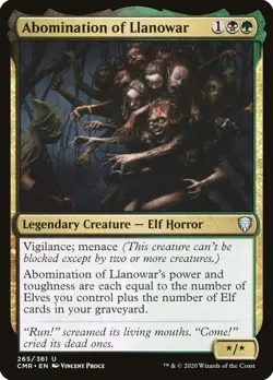 MTG Abomination of Llanowar Commander Legends Uncommon NM - Image 1
