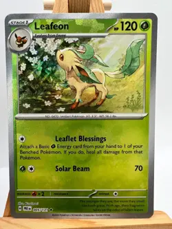 Pokemon Prismatic Evolutions - 005/131 Leafeon - Master Ball Reverse - NM/M - Image 1