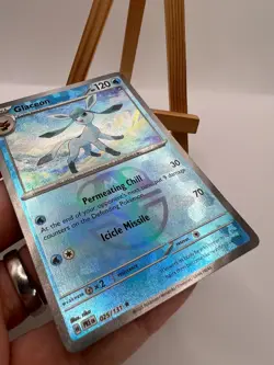 Pokemon Prismatic Evolutions - 025/131 Glaceon - Master Ball Reverse - NM/M - Image 3