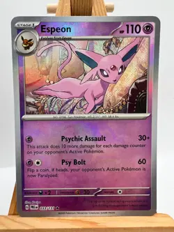 Pokemon Prismatic Evolutions - 033/131 Espeon - Master Ball Reverse - NM/M - Image 1