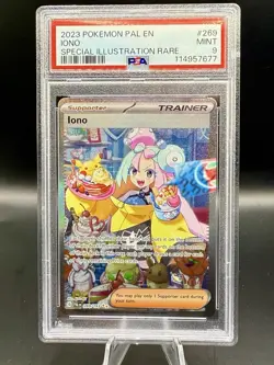 PSA 9 Iono Special Illustration Rare #269 Pokemon Paldea Evolved 2023 English - Image 1