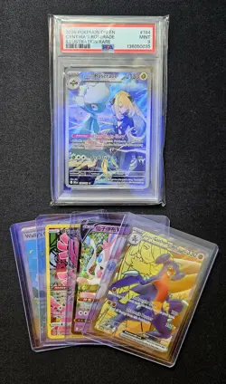 Cynthia’s Roserade IR PSA 9 Mint (Destined Rivals) Pokemon TCG. with extras. - Image 1
