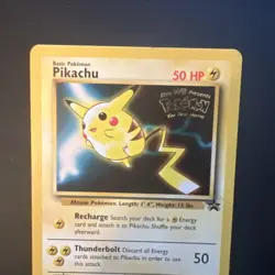Pikachu 4 Pokemon First Movie WB Promo Black Star TCG - Image 2
