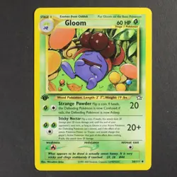 Gloom 36/111 Neo Genesis First Edition Pokemon TCG VG Condition - Image 1